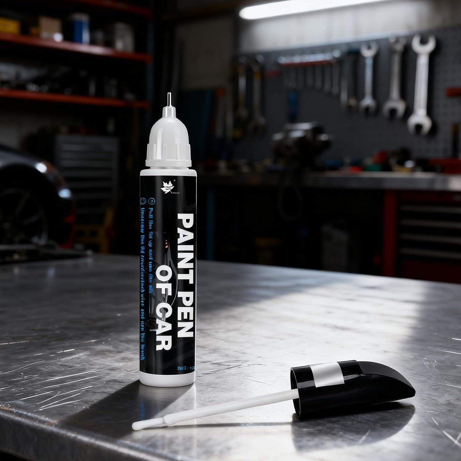 2Pcs Car Scratch Remover, 2-In-1 Touch up Paint Pen. the Paint Touch up Pen Is Used for Car Scratch Repair, Such as Long and Thin, Dot Scratches (White) image number 5