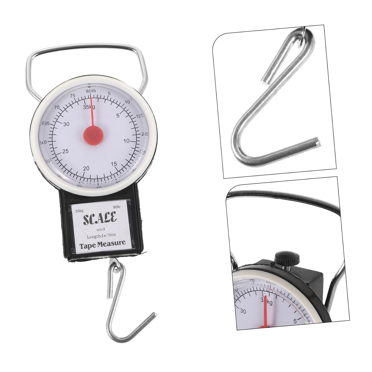 Ciieeo Portable Luggage Scale Capacity Spring Hook Handheld Weighing Tool for Travel and Fishing Accurate Weight Measurement Compact Design image number 2