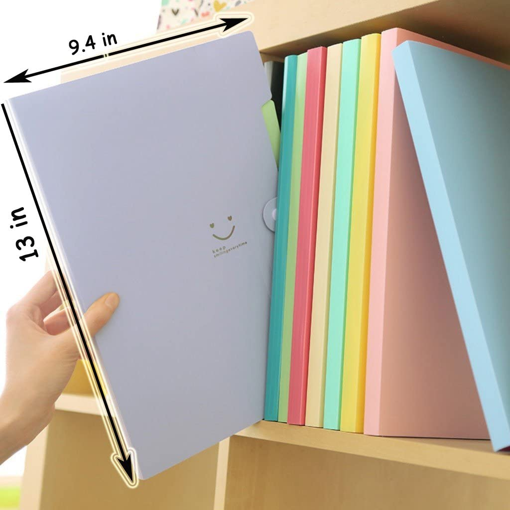 Vincilee Portable Extended Folder File Bag File Folders Multi-Function Folders Folder Holder Office and Student Supplies, A4 Paper Expanding File Folder image number 6