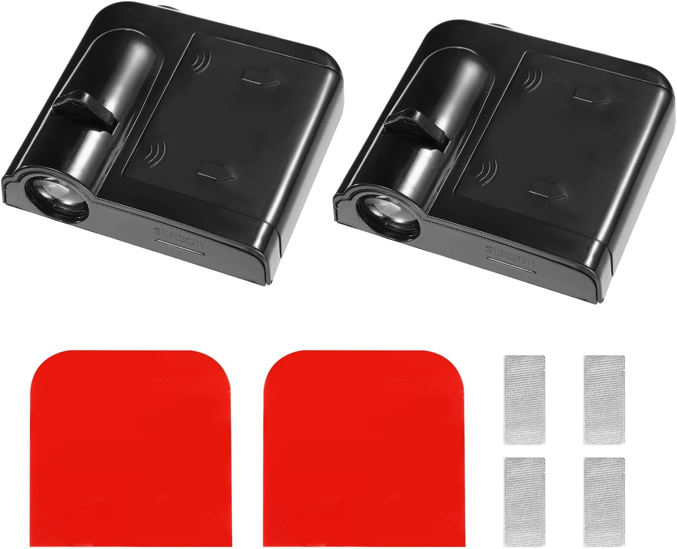 BTFO 2Pcs Car Door Lights Logo Projectors, Angel Wings Car Door Projector Lights No Drill Side Door Step LED Welcome Courtesy Lights Fit for All Car Models image number 1