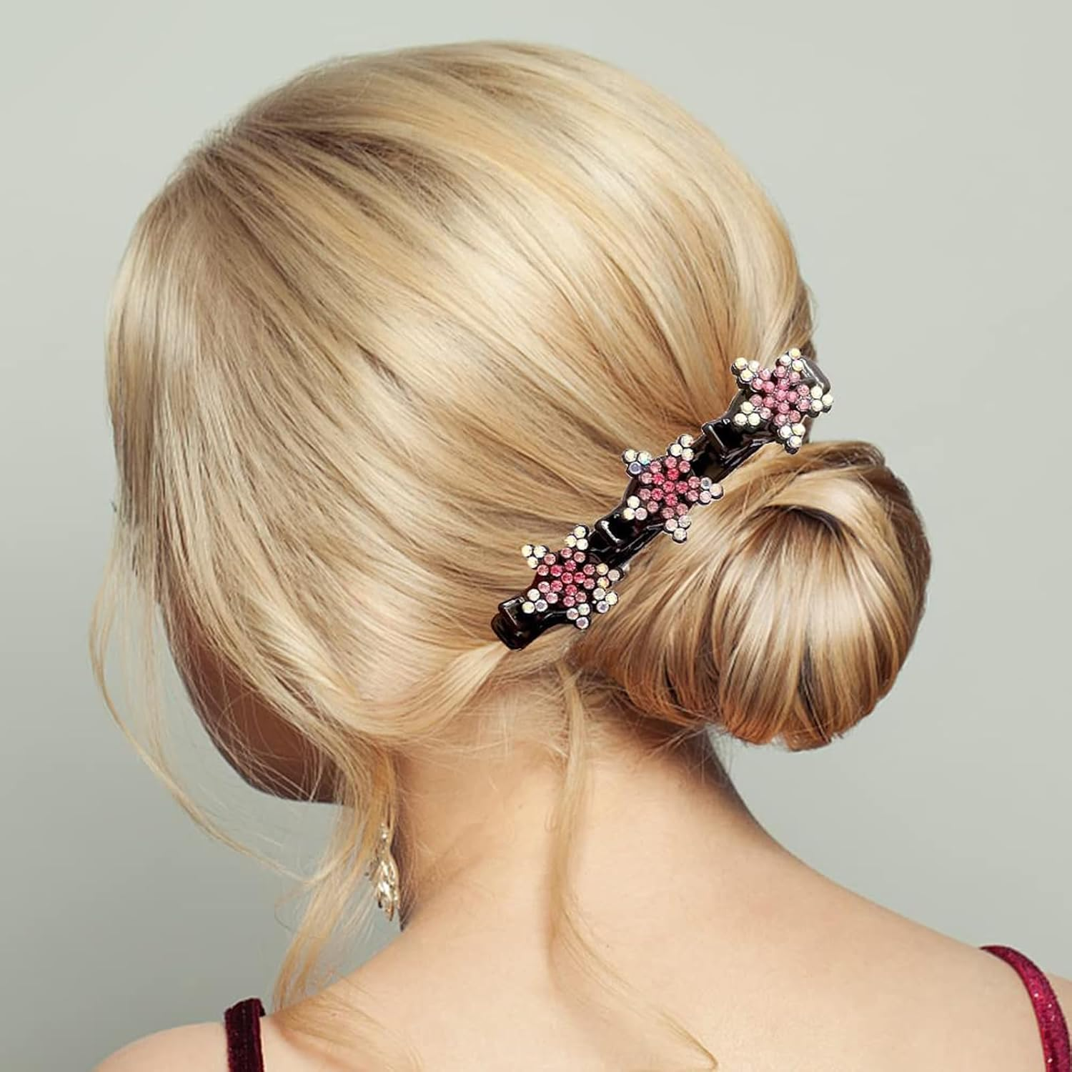 Set of 4 Braided Hair Clips, Side Hair Clips, Fringe Clips, Hair Clips, Hair Segmentation Clips, Hair Clips, Hair Clips, Hair Clips, Hairdressing, Etc, Hair Clip, Hummingbird Hair Clip