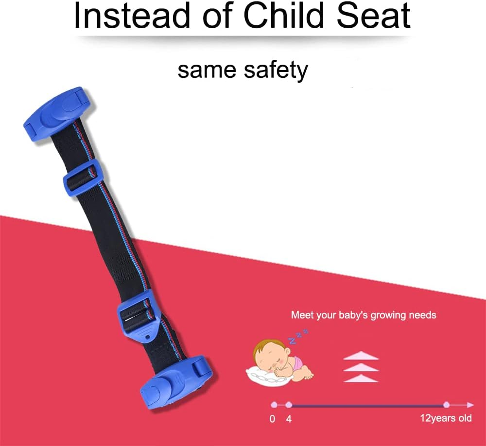 Car Seat Belt Adjuster for Kids Baby Car Seat Belt Clip Car Shoulder Neck Safety Positioner Belt Strap Child Restraint Harness for Car Safety Car Seat Belt Harness for Kids over 4 Years Old