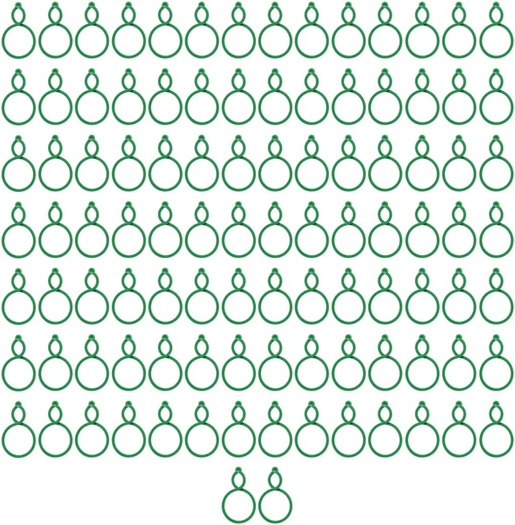 100Pcs Plant Support Clips for Garden Flowers, Vines, Vegetables - Plastic Locks for Helping Secure Plants to Grow Upright