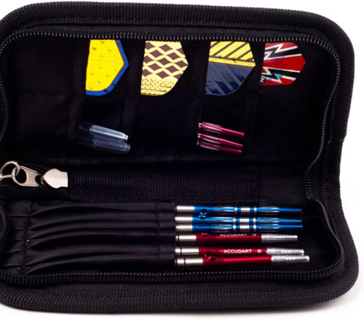 Luxshiny Oxford Cloth Outdoor Darts Wallet Portable Darts Pouch with Zipper Storage Bag for Travel and Leisure image number 4