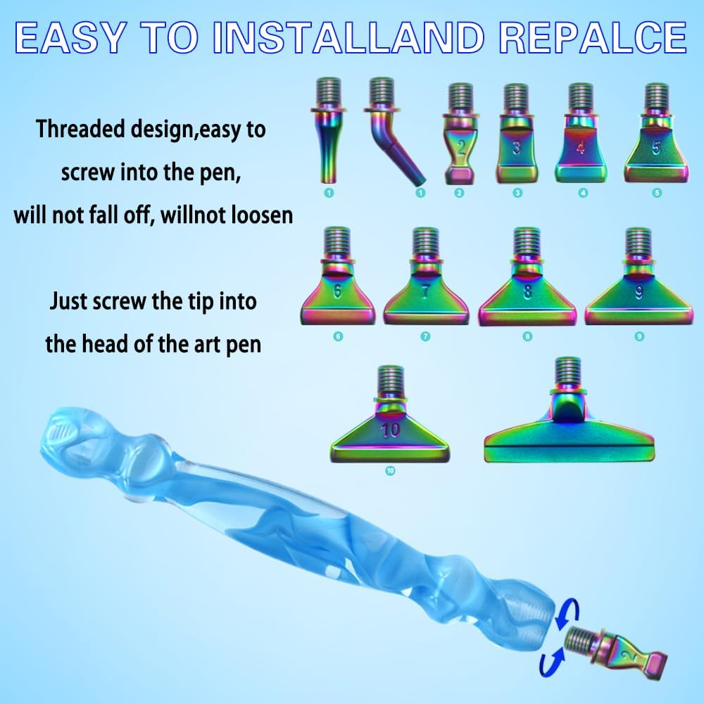 25 Pcs Diamond Paintings Pen, SENHAI 5D Diamond Art Paintings Accessories Tools Stainless Steel Tips for for DIY Painting Crafts Nail Art Cross Stitch Decor image number 2