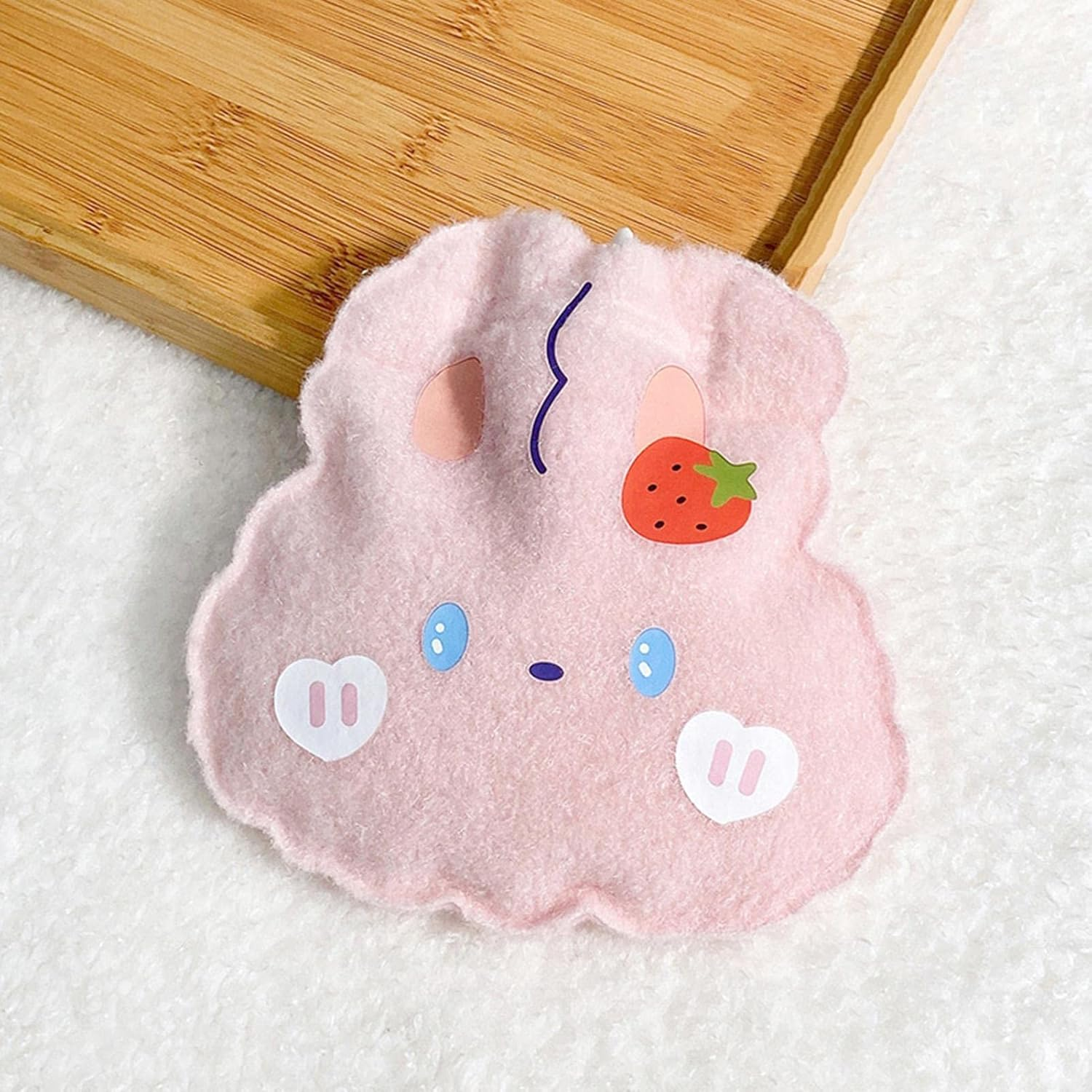 Small Hot Water Bottle | 250Ml Hot Water Bottles with | Small Cartoon Hot Water Bottle for Babys, Reusable Plush Warm Water Pack for Men and Women Arch-Au image number 2