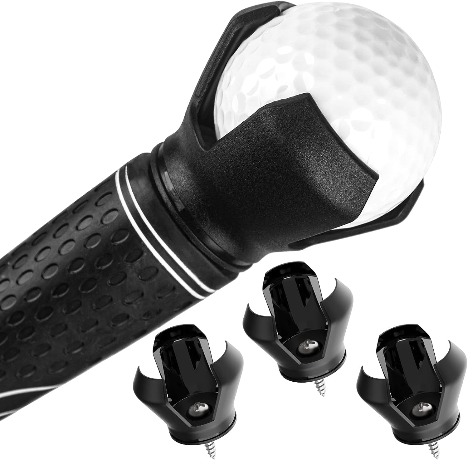 Hh-Golf 3-Prong Golf Ball Retriever Grabber, Suction Cup Ball Picker, Golf Ball Picker Uper Tool for Putter (3 Pack) image number 5