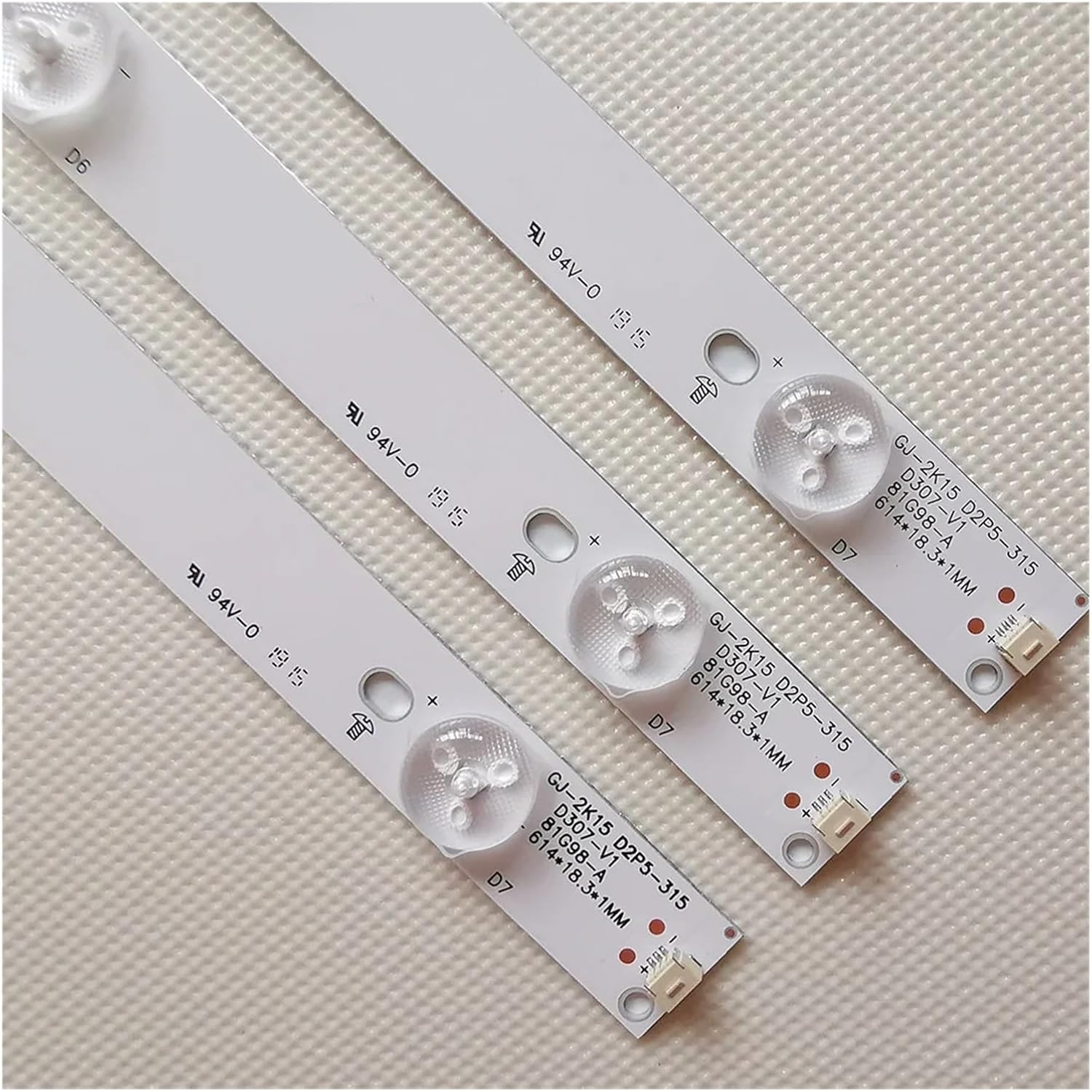 LED Backlight 3Pcs/Set New GJ-2K15 D2P5-315 D307-V1 for 32 Inch TV 32HHA5857 LM315WF1 32PHH4100 32PHH4100/88 (Color : 3 PCS-1 Set)