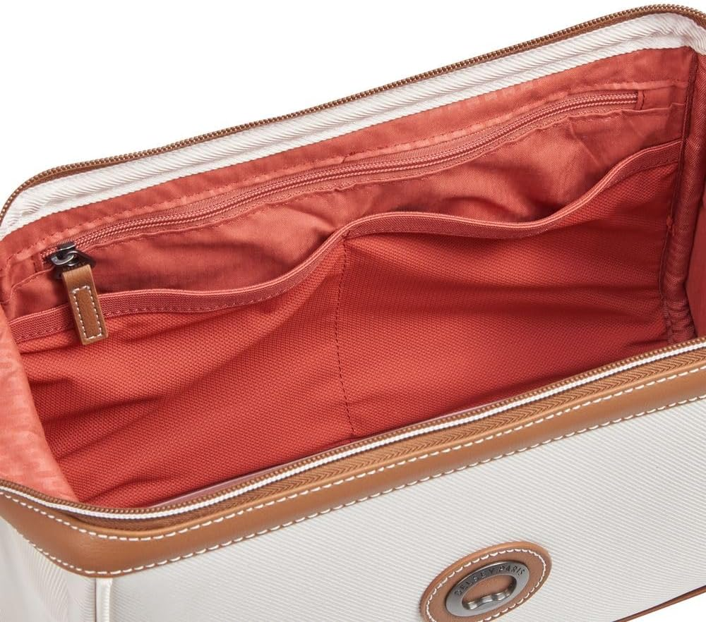 Delsey Official Delsey Suitcase, Carrying Case, RASPAIL Red, 21.8 Gal (56 L), 25.2 Inches (64 Cm), 6.1 Lbs (2.8 Kg), Lightweight, Waterproof, White (Off-White), ｰ image number 3