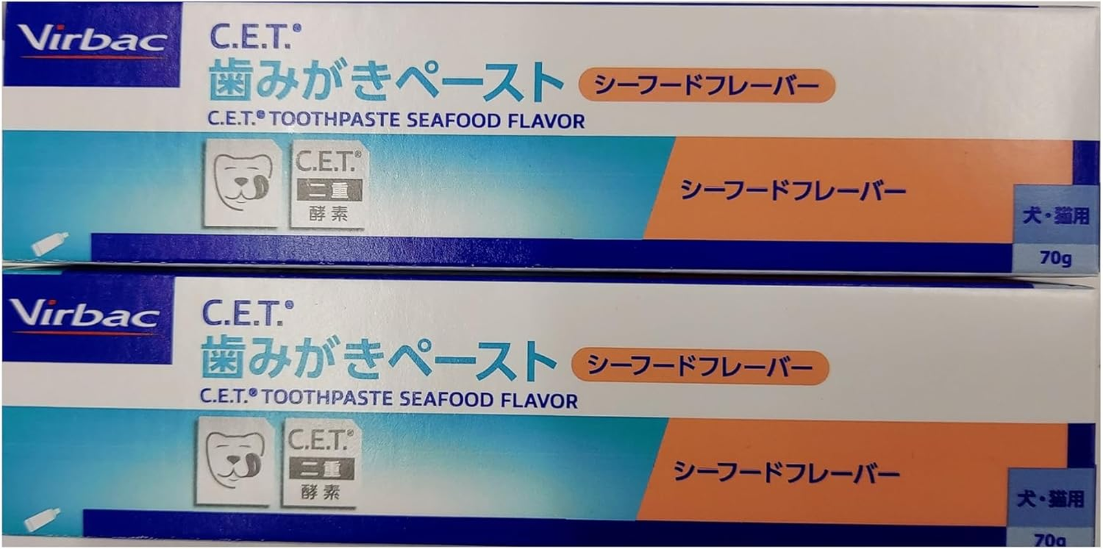 Virbac C.E.T. Toothpaste Paste, Seafood Flavor, 2.5 Oz (70 G)