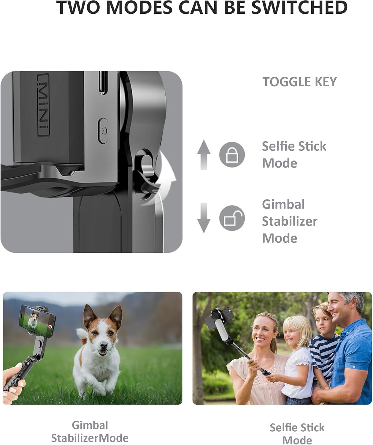 Selfie Stick Gimbal Stabilizer,With LED Fill Light, Bluetooth Remote, 360&deg; Auto Rotation, 6-Section Extendable Tripod & Portable Foldable Selfie Stick Stand Tiktok Vlog Youtuber Live Video Recording image number 6