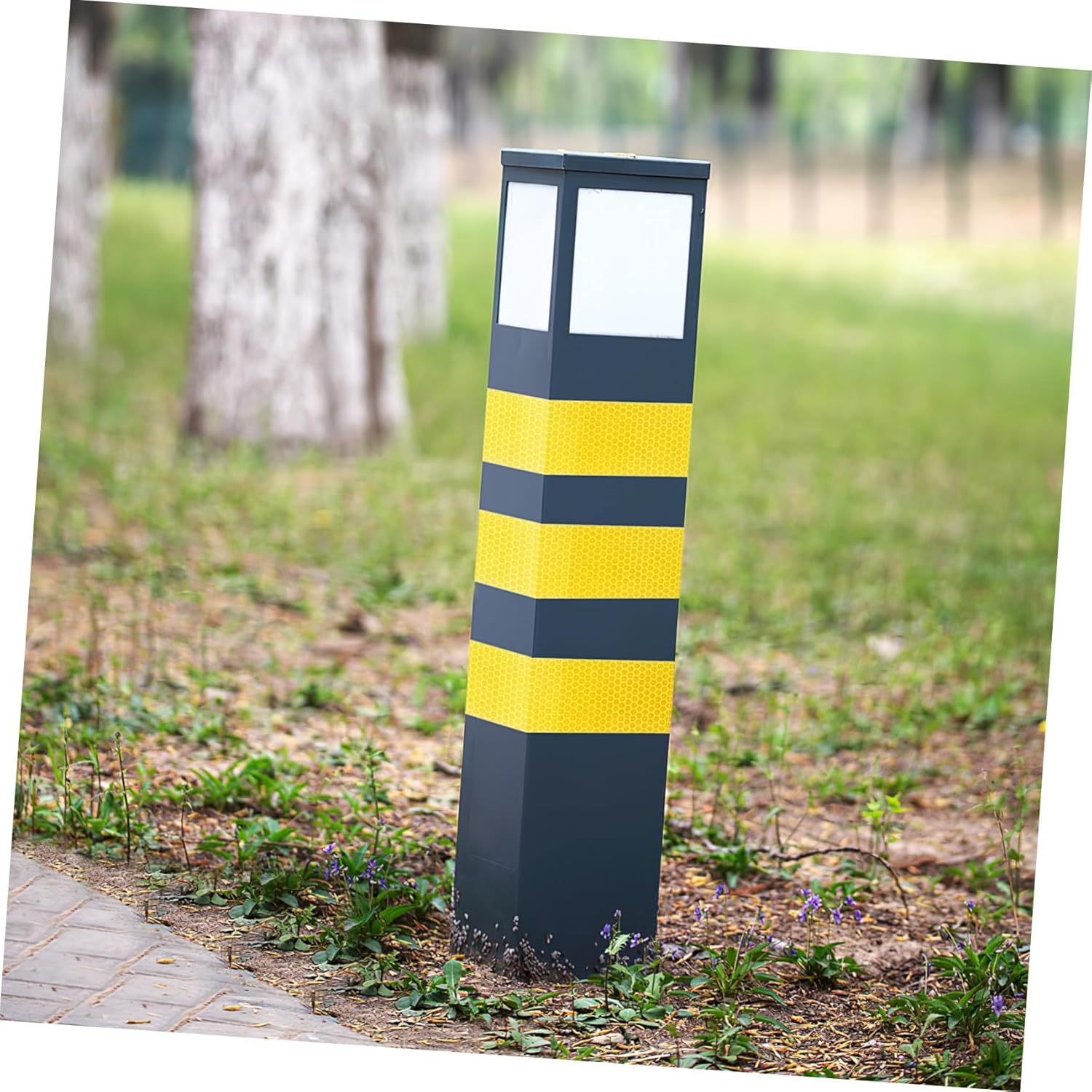 Reflective Tape for Driveways High Visibility Yellow Road Warning Tape Self-Adhesive Safety Strip for Mailbox Fire Hydrants Parking Lots and Construction Sites image number 3