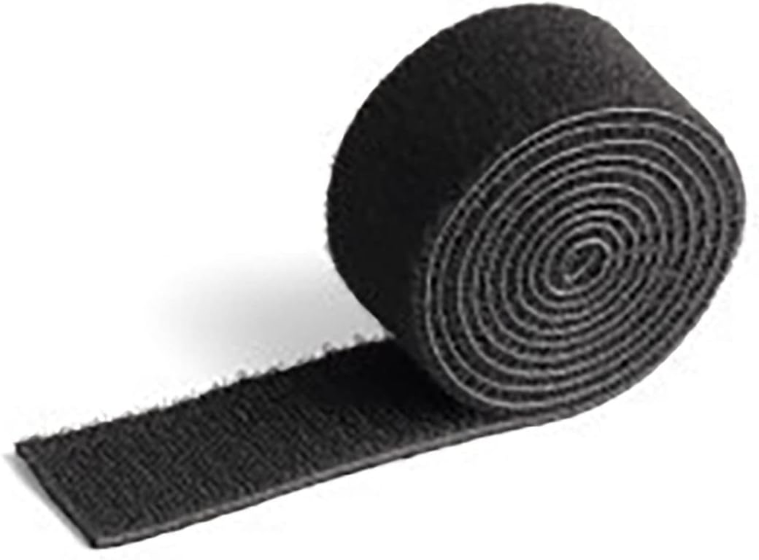 Durable 503101 CAVOLINE Grip 10 Black 10Mm Hook & Loop Cut to Size Cable Management Tie, Reusable Cable Tidy Wrap