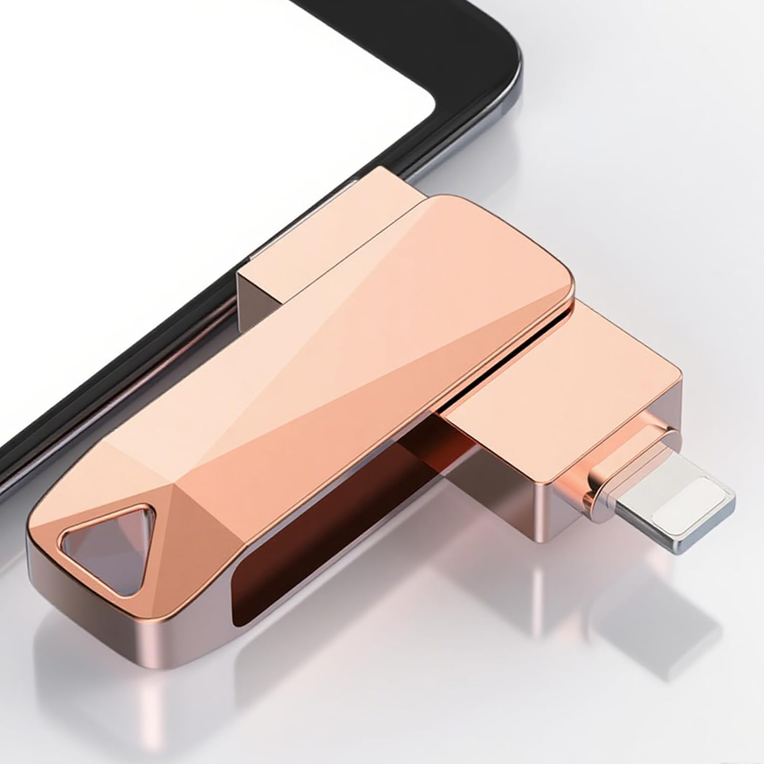 2TB Memory Phone Photo Stick, 4-In-1 Iphone Flash Drive, Photo Stick for Backup,High Speed USB Stick,Usb Flash Drive for Iphone/Pc/Ipad/More Devices(Pink) image number 3