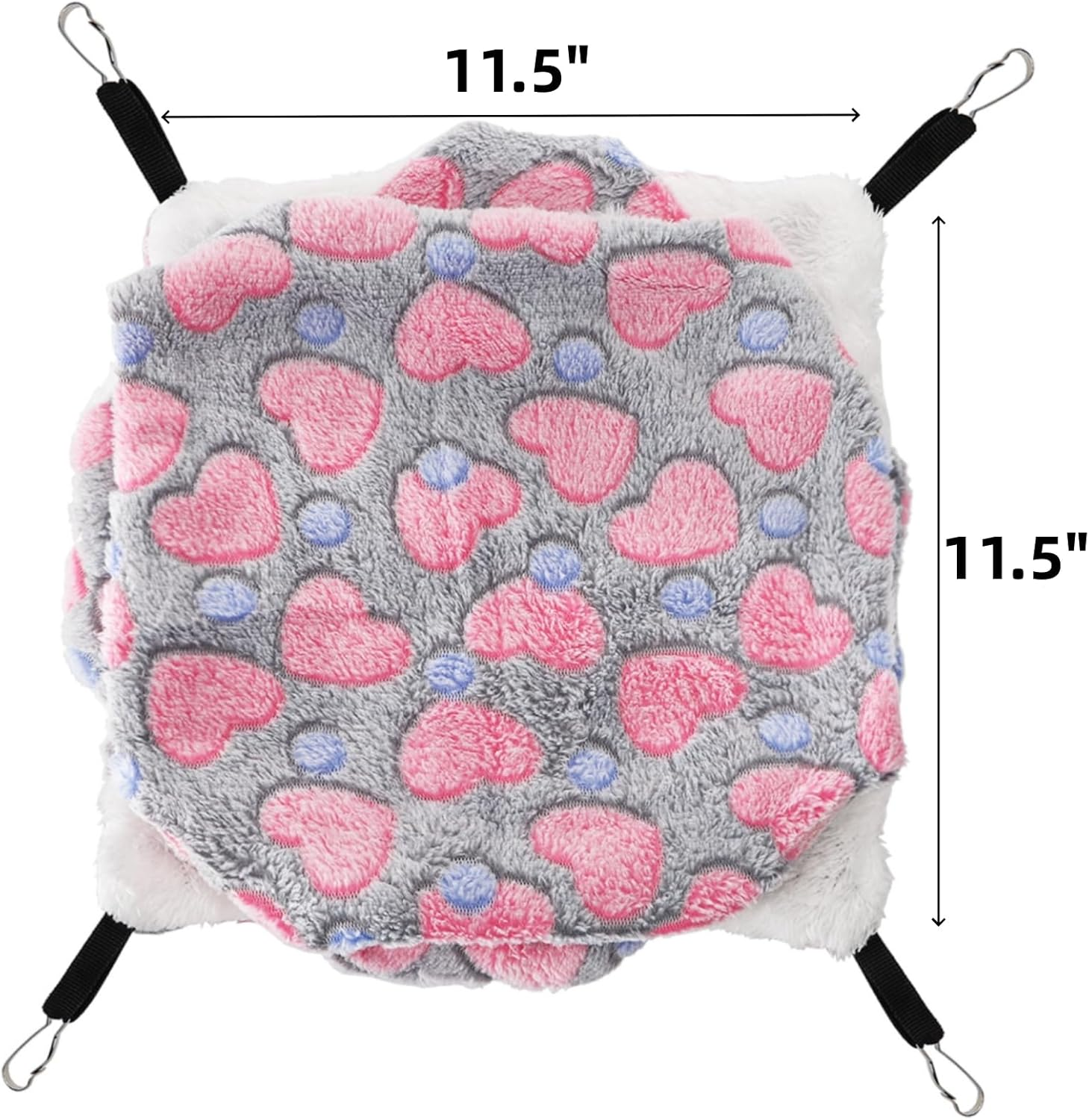 Covzoe 5 Pieces Rat Hammocks for Cage, Double Layer Guinea Pig Hideout Bed, Ferret Hammocks Soft Hamster, Playing Sleeping Accessory for Small Animal Chinchilla Squirrel image number 1