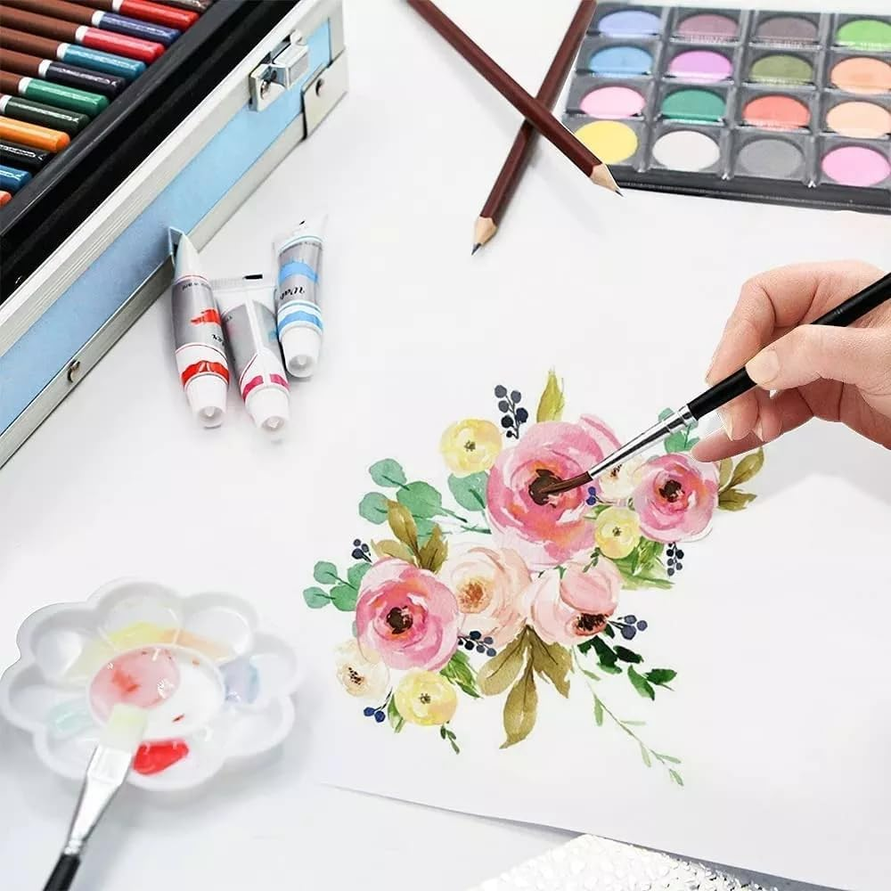 Art Supplies, 145-Pack Art Set Crafts Drawing Painting Kit with Colored Pencils, Markers, Crayons, Paints, Canvas, Art & Craft, Gift Box for Artist Beginners image number 5