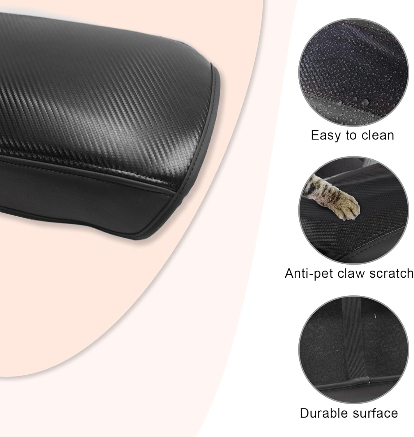 CDEFG for Mitsubishi Outlander Accessories 2025 2024 2023 2022 Center Console Car Armrest Cover (Se/Black Edition/Sel) Console Protector Pad Arm Rest Interior (Not for Outlander Sport) image number 1