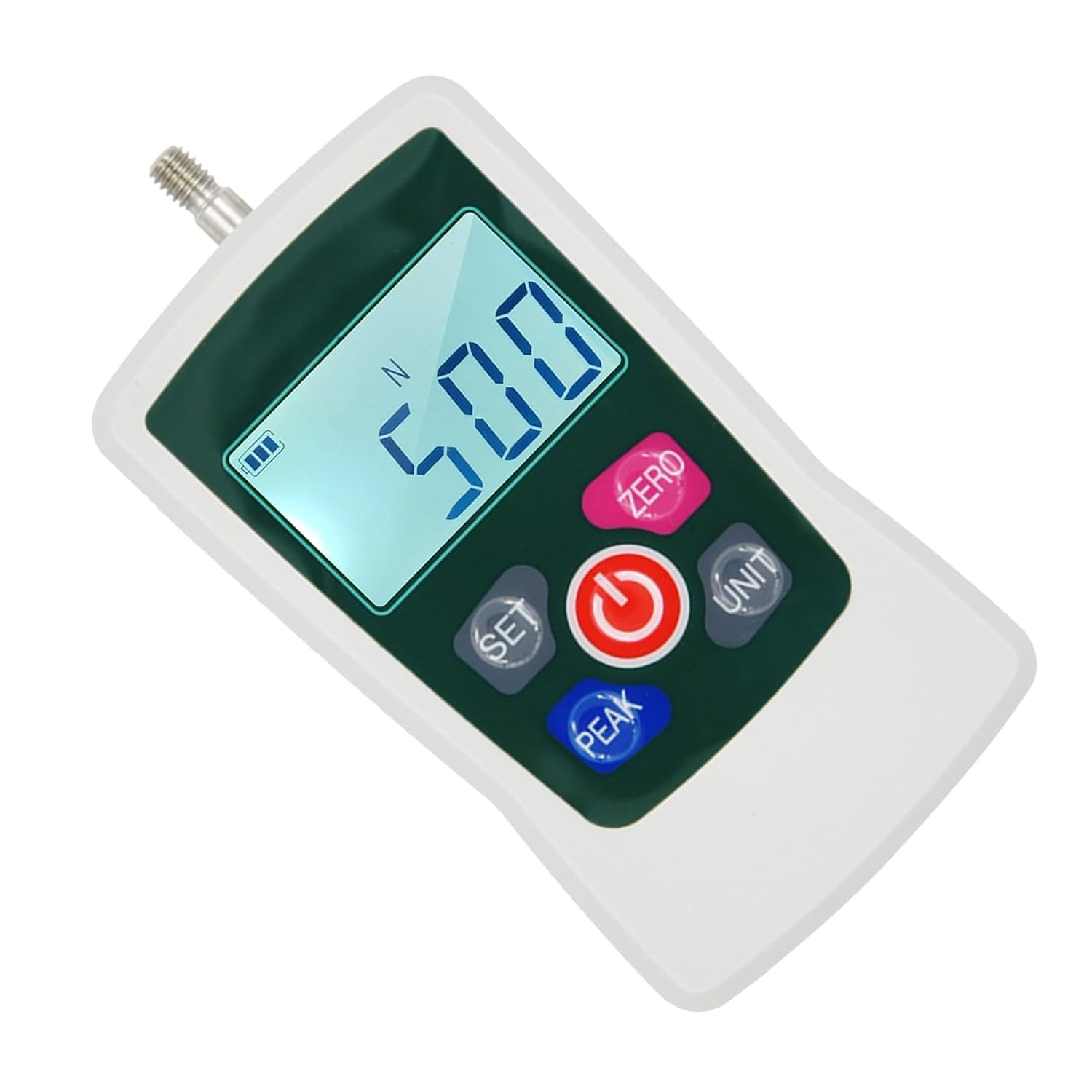 Digital Force Push Pull Meter 500N, Ergonomic Handheld Design with Backlit Display, Multiple Measurement Modes, Auto Shutdown, Ideal for Accurate Force Testing in Gray image number 6