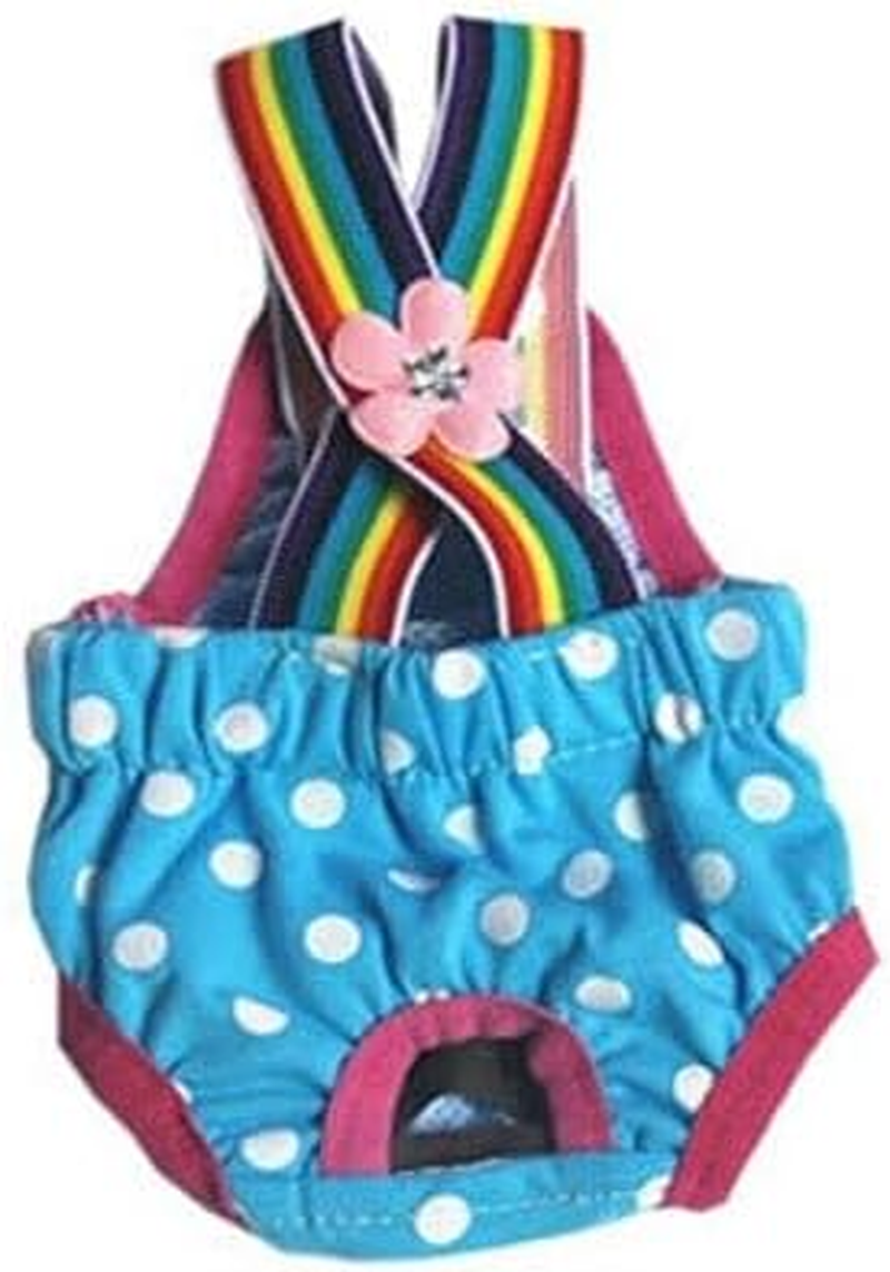 AIMALL Female Pet Dog Cat Puppy Diaper with Suspenders, Reusable Sanitary Nappy Pants for Menstrual Care, Heat Protection, Washable Underwear in Multiple Sizes image number 5