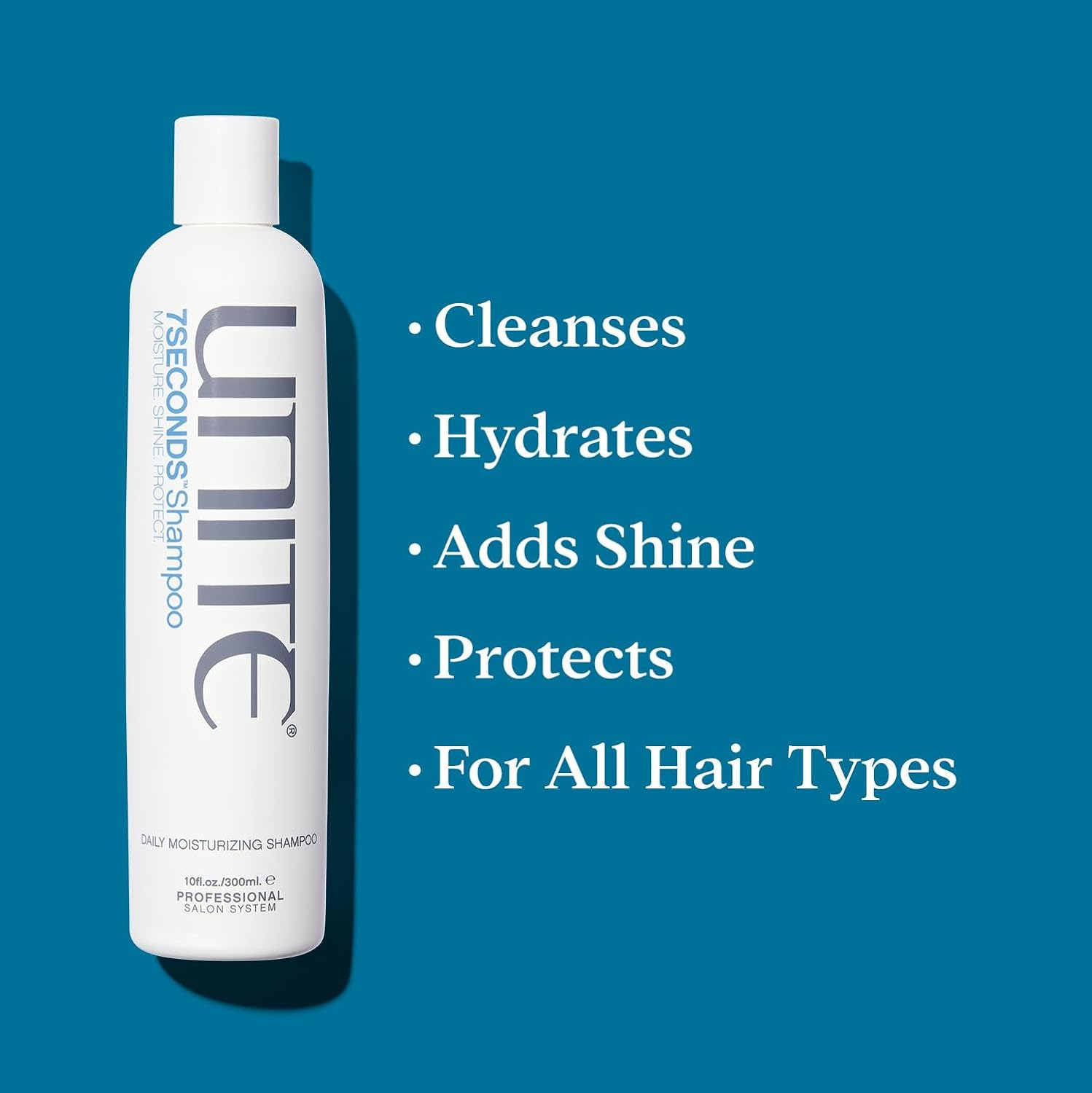 UNITE Hair &ndash; 7SECONDS Shampoo &ndash; Cleanses, Hydrates, Adds Shine, Protects Uv/Heat Damage, 300Ml image number 1