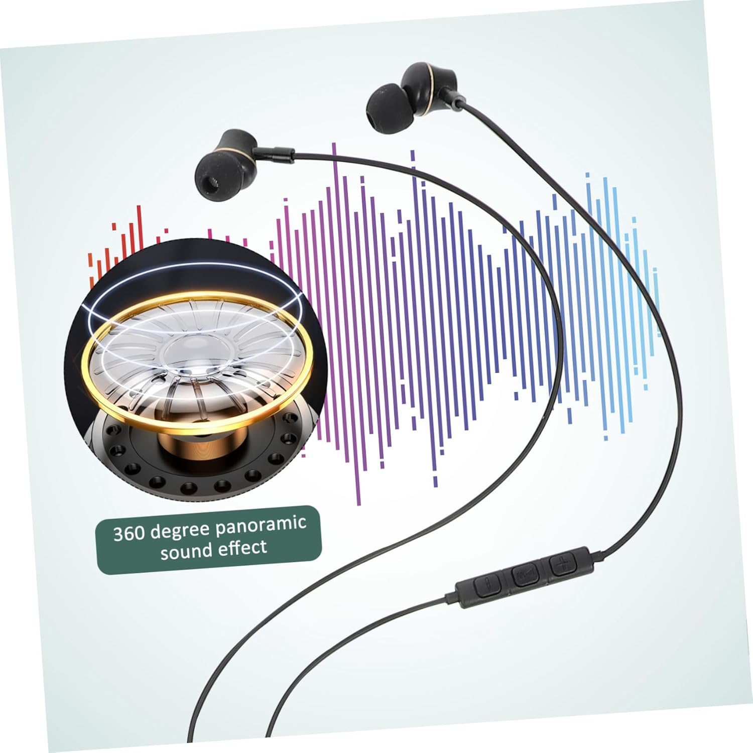 FUNNETOYU USB Type C Earphones with Mic in Ear Stereo Headphones for Phone Tablet Skin Friendly Material Panoramic Sound Noise Cancelling Technology for Gaming Calls image number 5