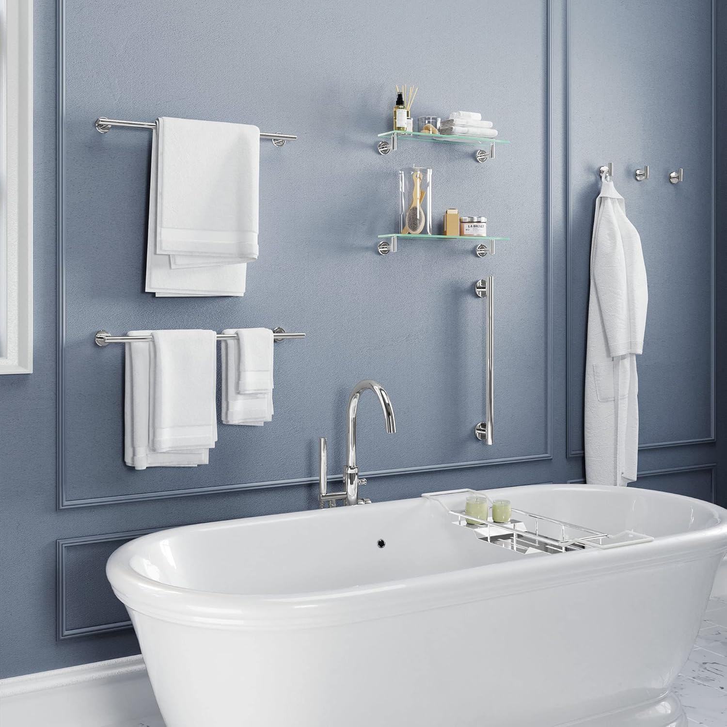 Gatco 4245 Latitude II Single Robe Hook, Chrome image number 6