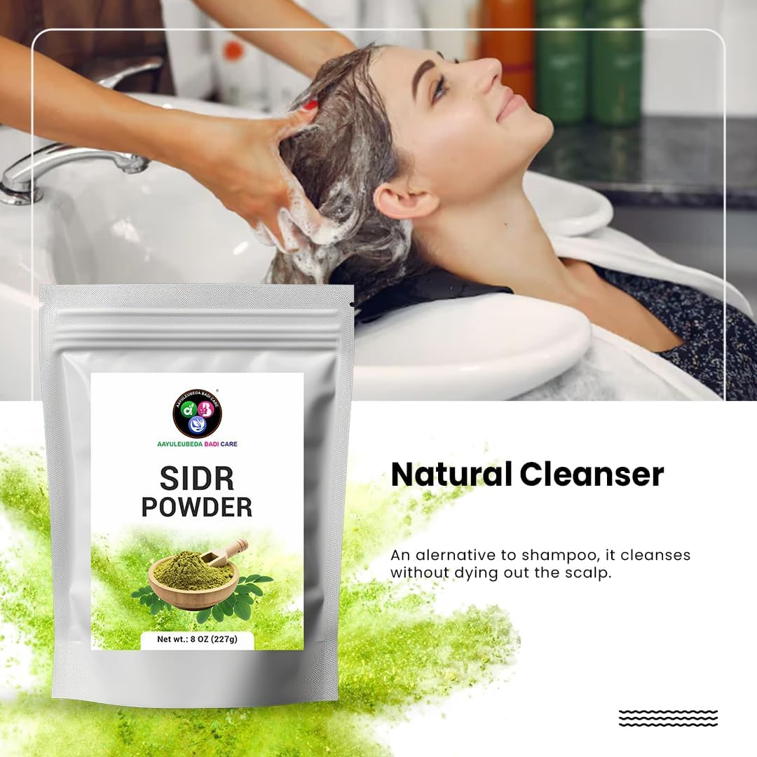 ABC Sidr Powder for Hair and Skin, Handpicked Sidr Leaves Powder 227G (Pack of 1) image number 1