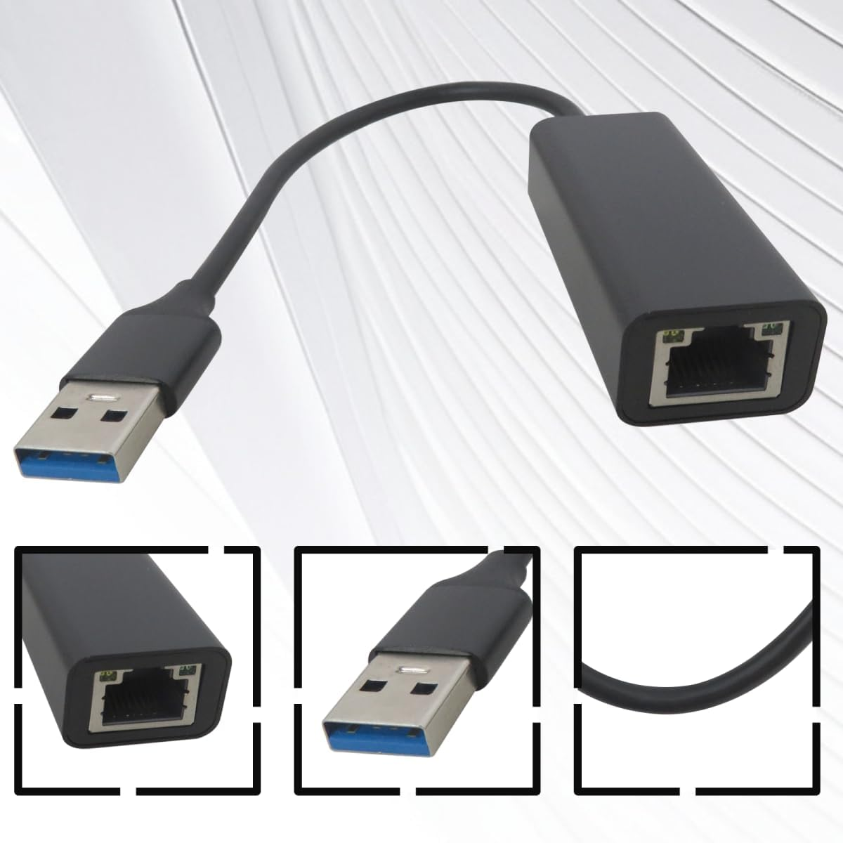 USB 3.0 Gigabit 1Gbps Ethernet LAN Adapter, USB to RJ45 Network LAN Converter 1000Mbps, Plug and Play Installation image number 5