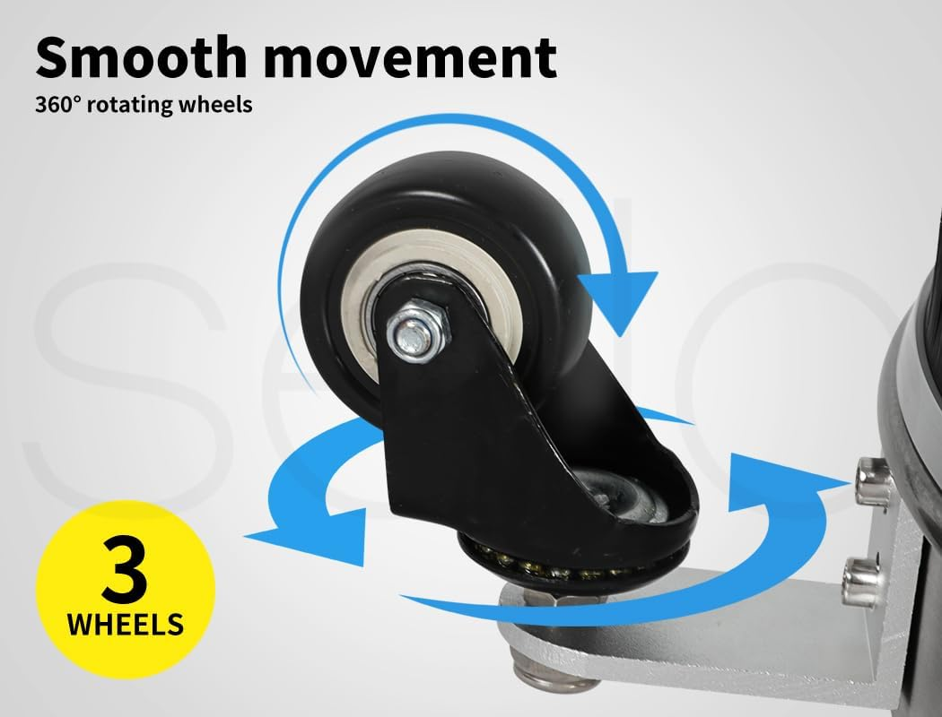 Traderight Pressure Washer Surface Cleaner with 3 Wheels Stainless 27600 Kpa Concrete Floor Washing Machine image number 3