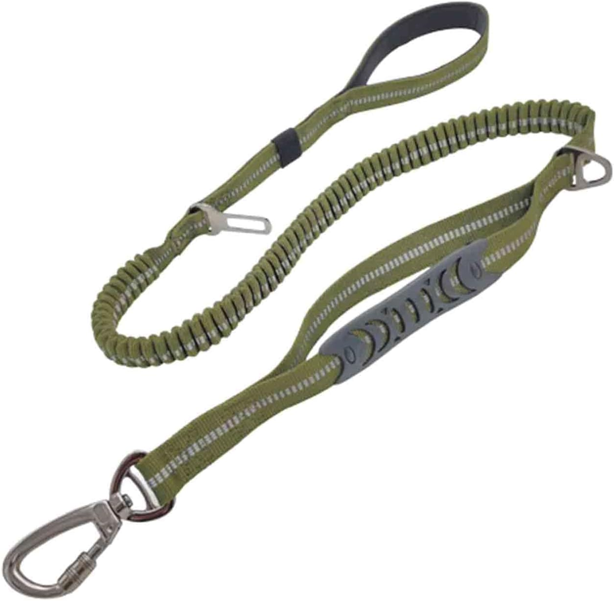 Rope Harnesses Dog Lead Dog Leads for Large Dogs for Medium Dogs Dog Leash Small Drawstring Hook and Loop Padded Double Handles Elasticity Reflective Strips 135CM (2.5X135Cm,Orange)