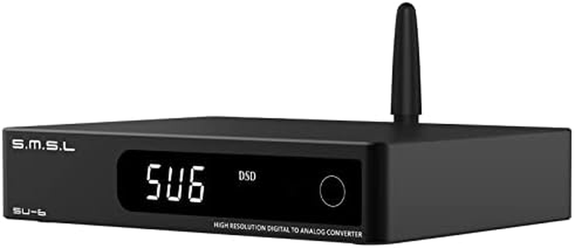 S.M.S.L SU-6 DAC ES9038Q2M XMOS DSD Pcm768Khz/32Bit Bluetooth 5.0 LDAC USB Decoder (Black) image number 4