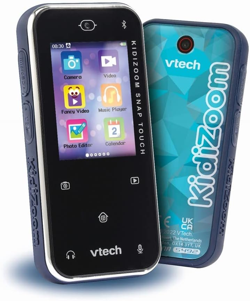 Vtech Kidizoom Snap Touch | Bluetooth Device for Kids with Camera & Games | Suitable for Boys & Girls 6+ Years | Blue