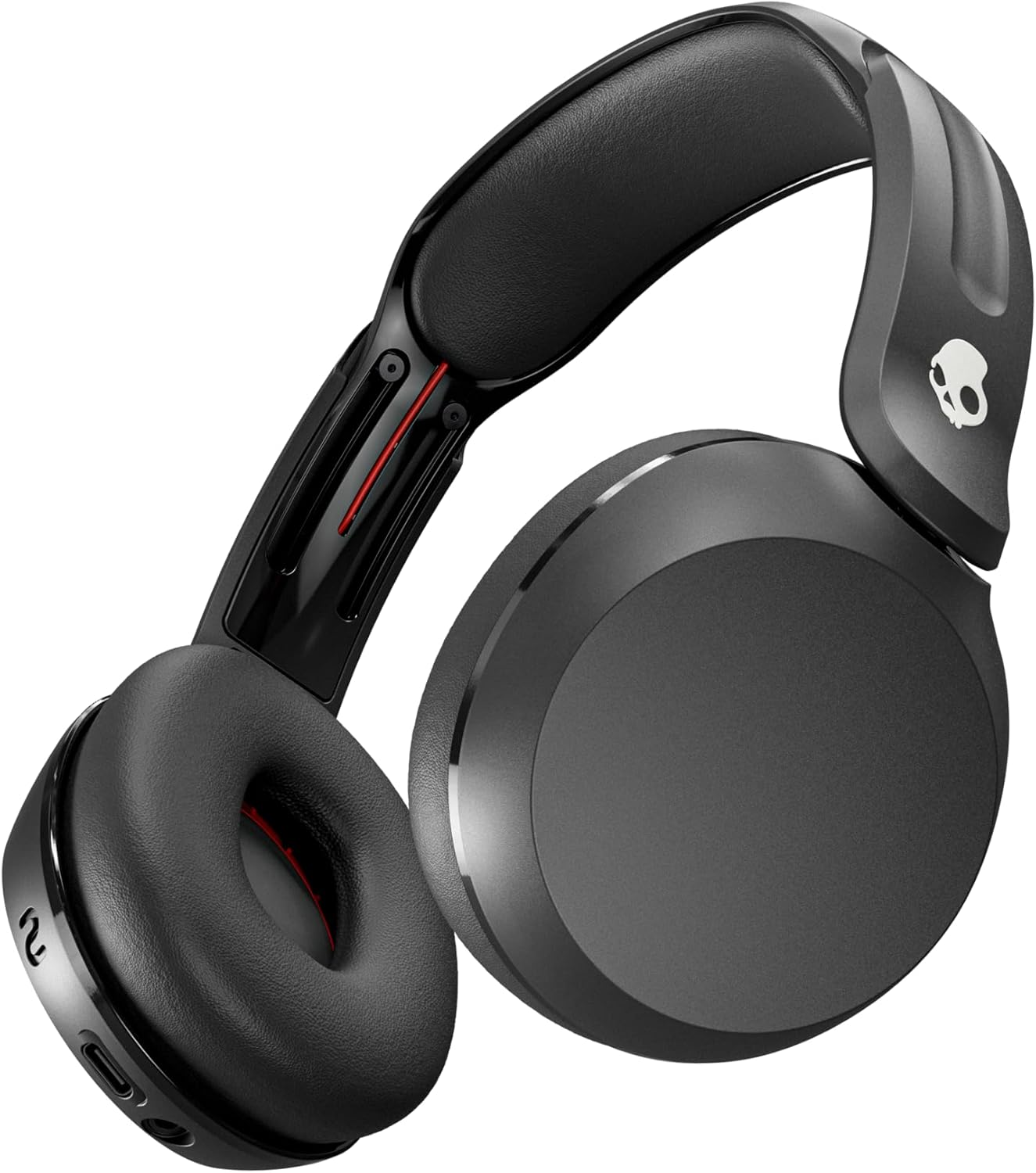 Skullcandy Icon 180 Wireless On-Ear Bluetooth Headphones, up to 50 Hours Battery, Lightweight and Travel Ready, Secure Fit, Sweat and Water Resistant, Microphone Iphone Android - True Black