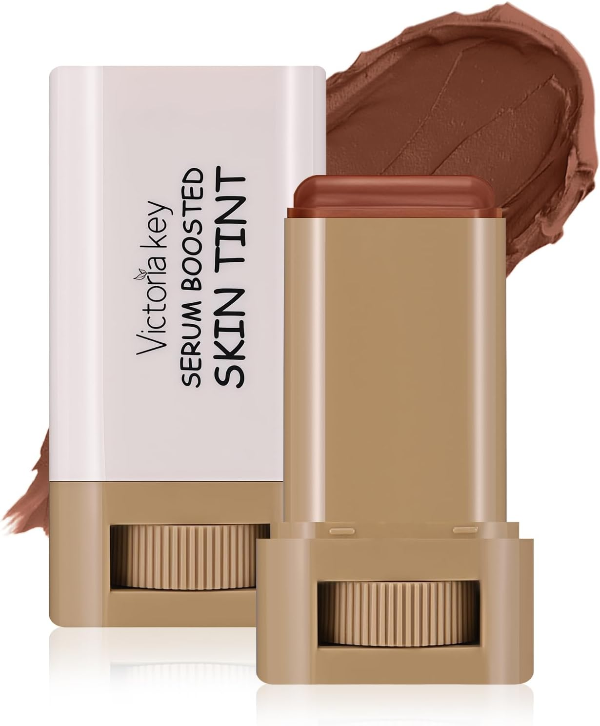 YBUETE Beauty Balm Serum Boosted Skin Tint,Foundation Stick Beauty Balm Serum Boosted Skin Tint Solid，Radiant and Dewy Finish,Solid Face Tinted Foundation for Women Natural Finish Makeup #6
