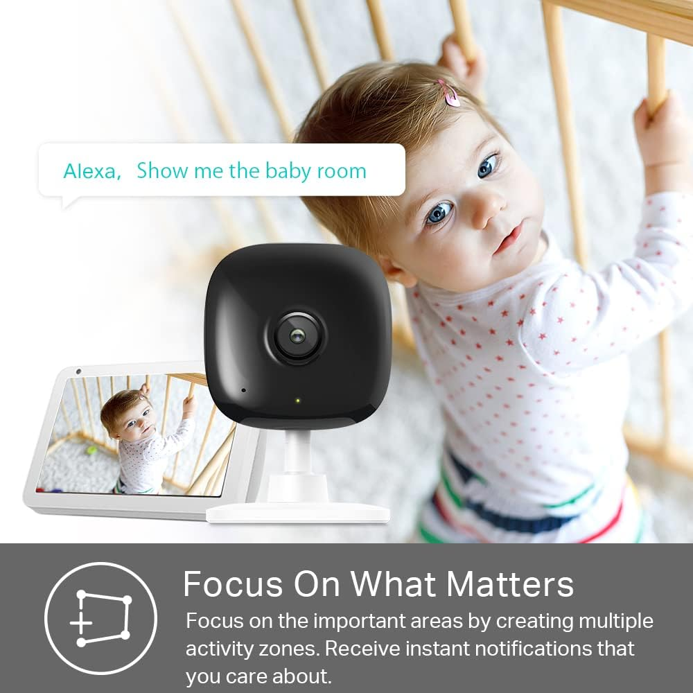 Kasa Smart 2K Security Camera for Baby Monitor, 4MP HD Indoor Camera for Home Security with Motion Detection, Two-Way Audio, Night Vision, Cloud&Sd Card Storage, Works with Alexa&Google Home (KC400) image number 2
