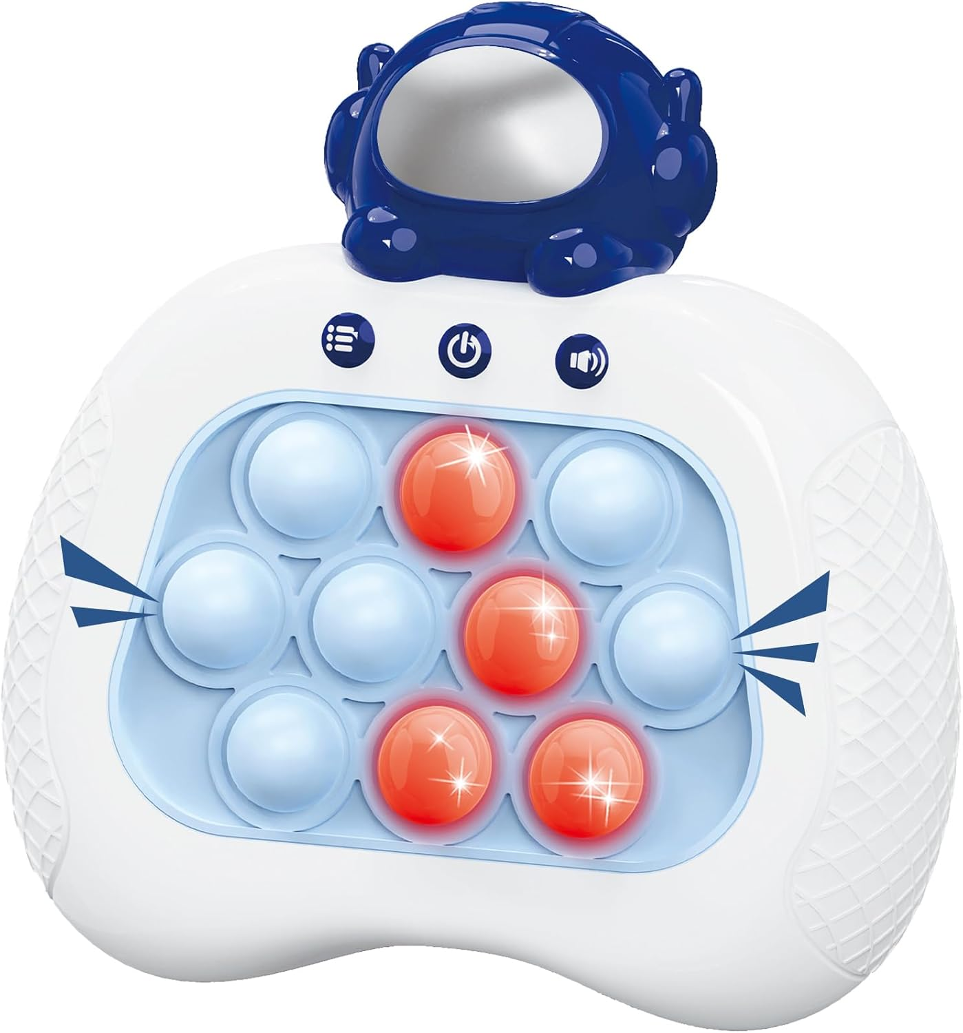 Upgraded Quick Push Game Pop Bubble Toys, Funny Toys with LED Screen for Kids for Girls and Boys Bubble Stress,Handheld Puzzle Game Sensory Toy&hellip; (Blue)