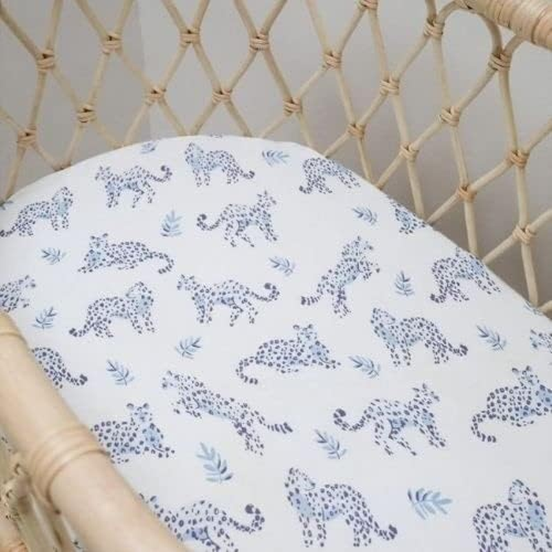 Anchor & Arrow Little Leopards Bassinet/Change Table Sheet, image number 1