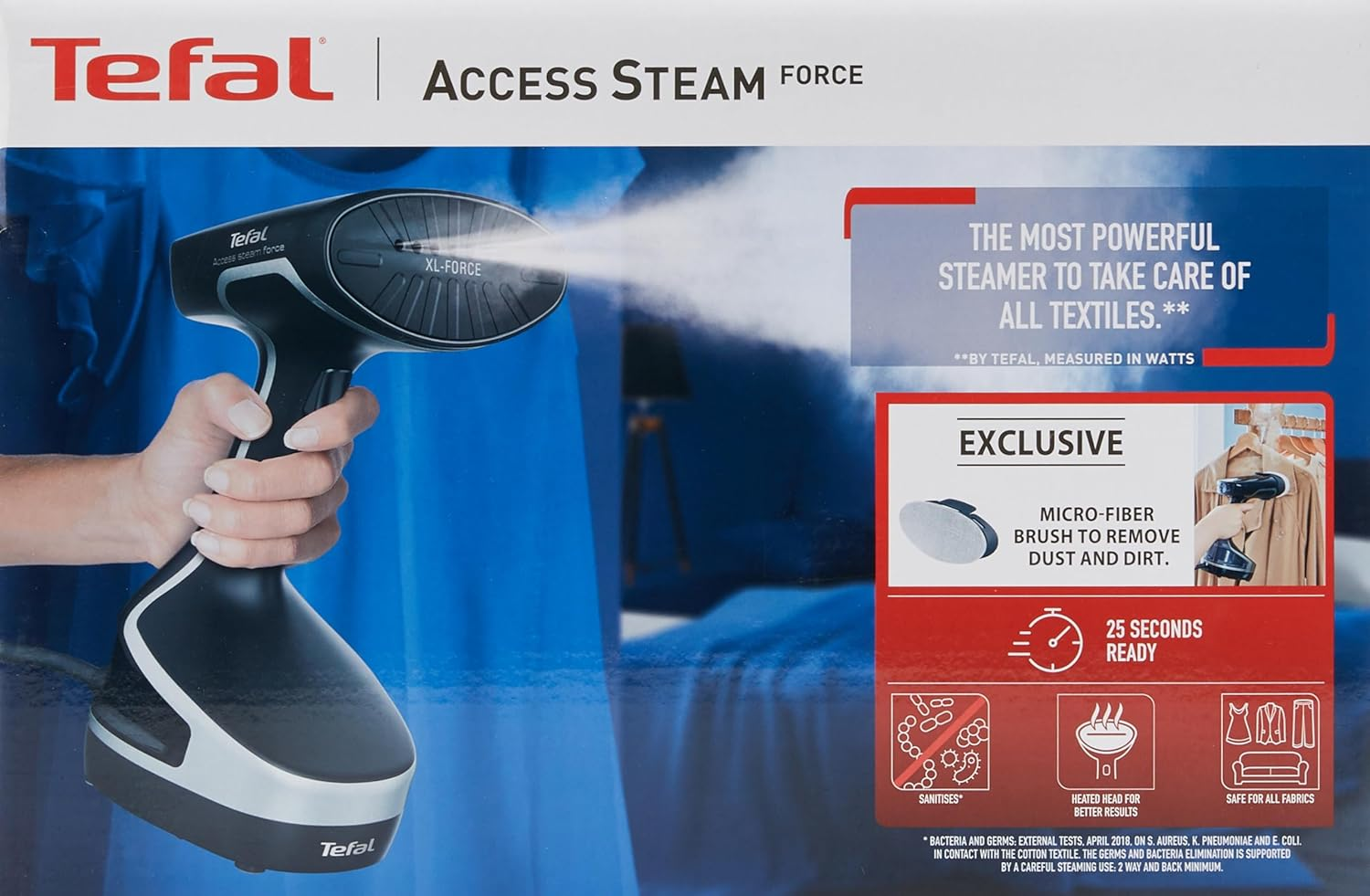 Tefal Access Steam Force Handheld Garment Steamer, DT8280 image number 3