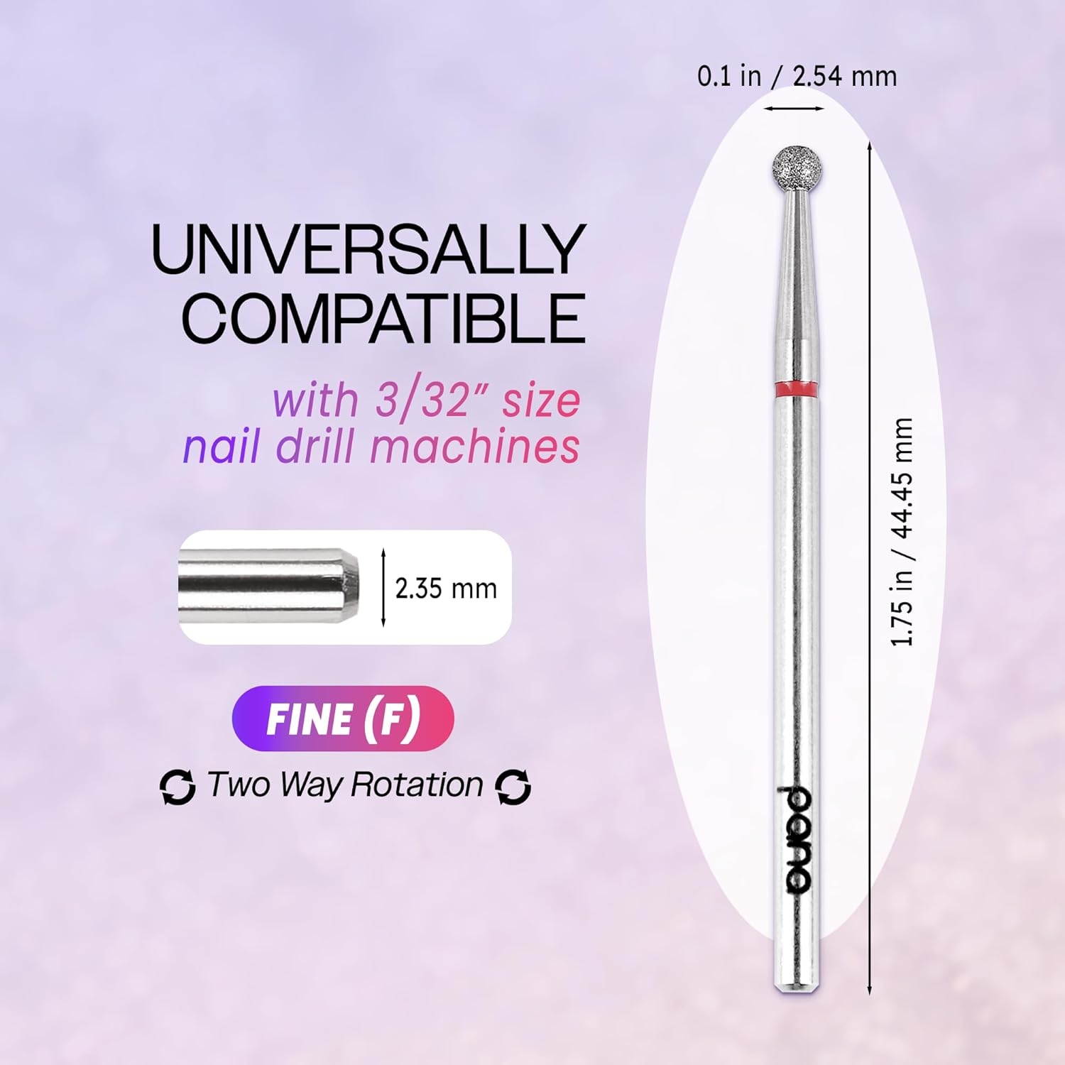 (Coarse) - PANA 0.2Cm Shank Size Professional - Small Barrel Gold Carbide Coarse Grit - Nail Drill Bit for for Dremel Machine image number 3