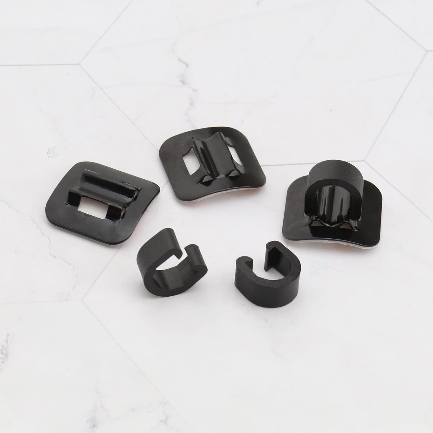 SING F LTD 6Pcs Bike C Clips Housing Hose Guide Clamps MTB Bicycle Bike C-Clips Buckle Brake Cable Line Guide Tubing Fixed Clamp Aluminum Alloy Bicycle Cable Clip image number 4