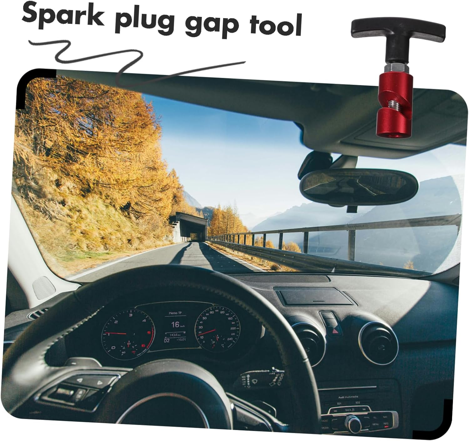 OSOLADY Automotive Spark Plug Gap Gauge Tool Mechanic Tool Aluminum Alloy Car Spark Plug image number 4