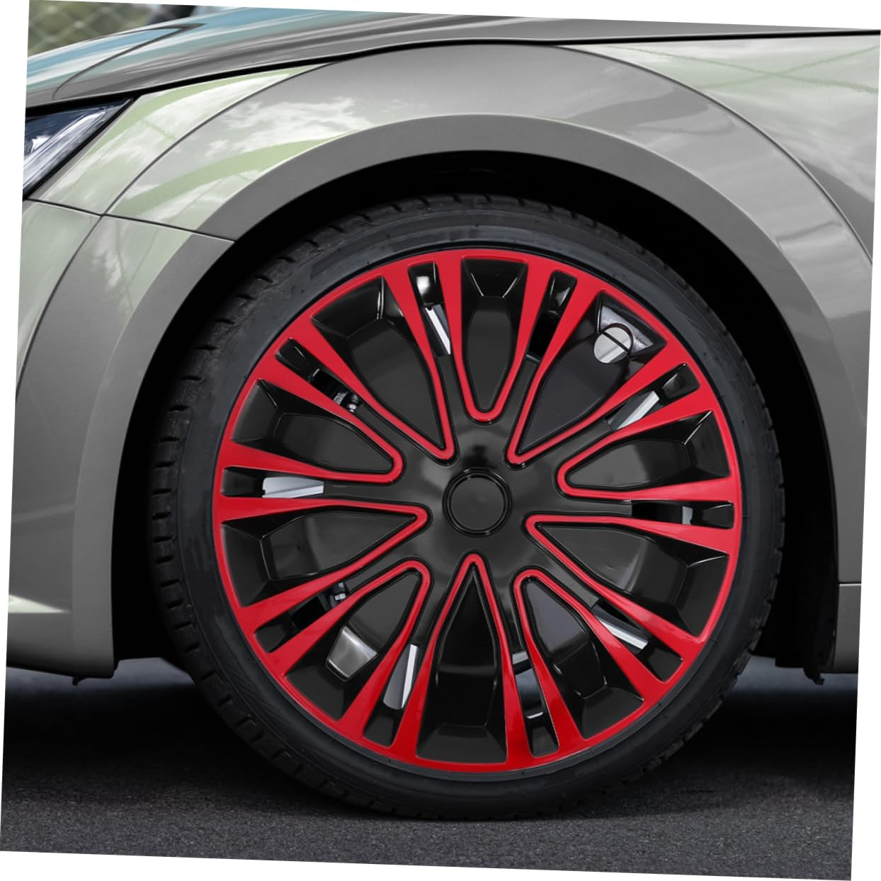 BESTOYARD Automotive Wheel Hub Caps Decorative Hub Covers for Car Vehicle Hubcaps Car Detailing Pp Material Easy Installation image number 1