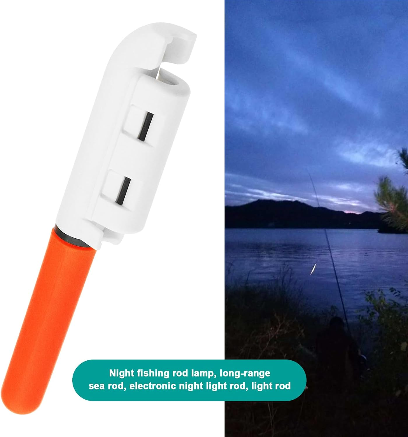 SING F LTD 5Pcs Night Fishing Rod Tip Lights Led Glow Lamp Waterproof Night Fishing Bite Alarm Glow Stick Fishing Tackle Accessories for Night Fishing image number 6