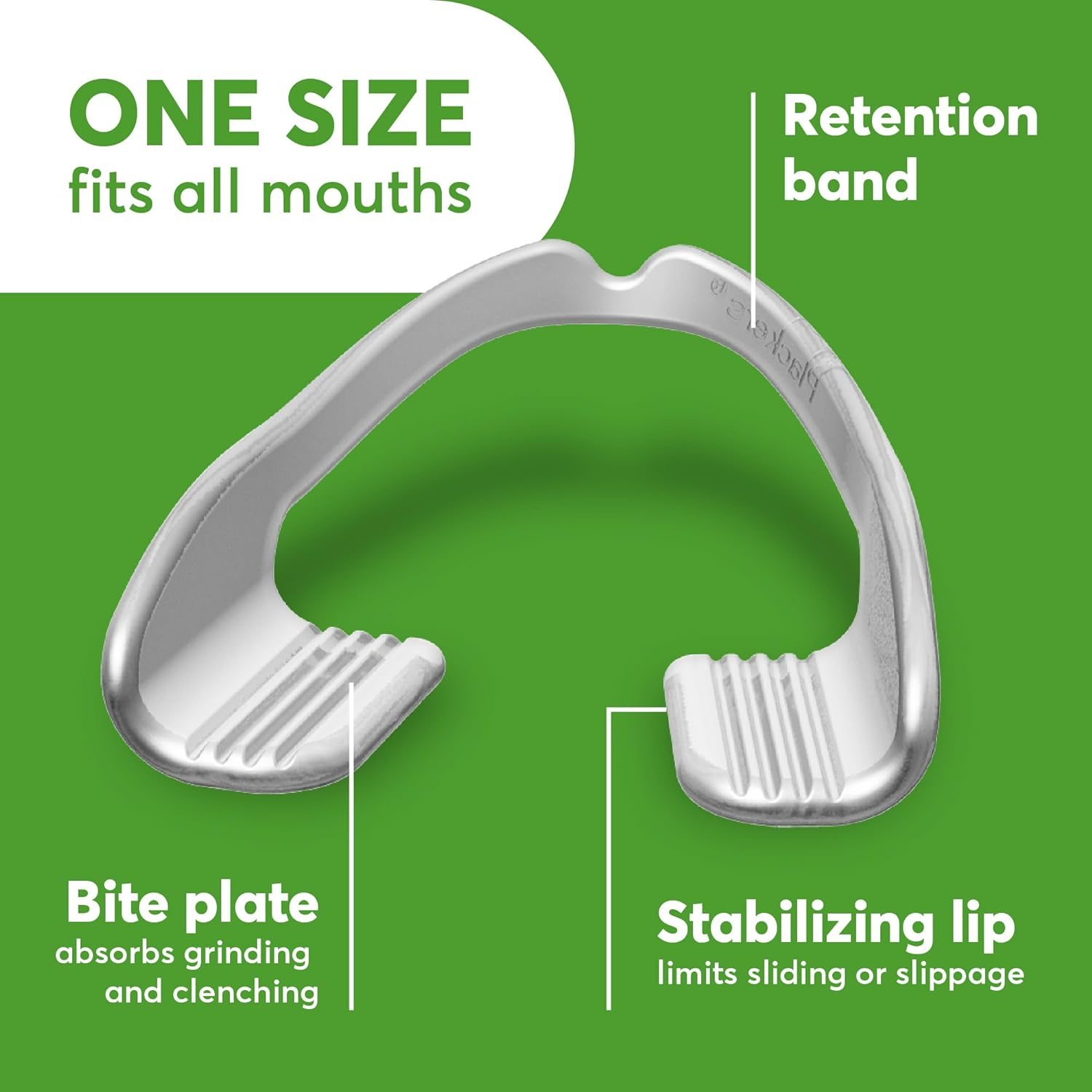 Plackers Grind No More Night Guard, Nighttime Protection for Teeth, BPA Free, Sleep Well, Ready to Wear, Disposable, One Size Fits All, 16 Count image number 3