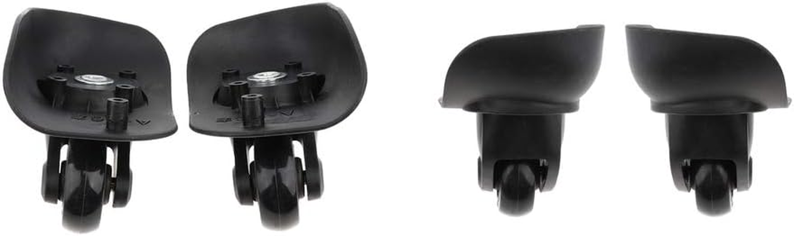 Eigell 2 Pairs Vluggage Carriers Rubber Wheels Replacement Wheels for Suitcases image number 6