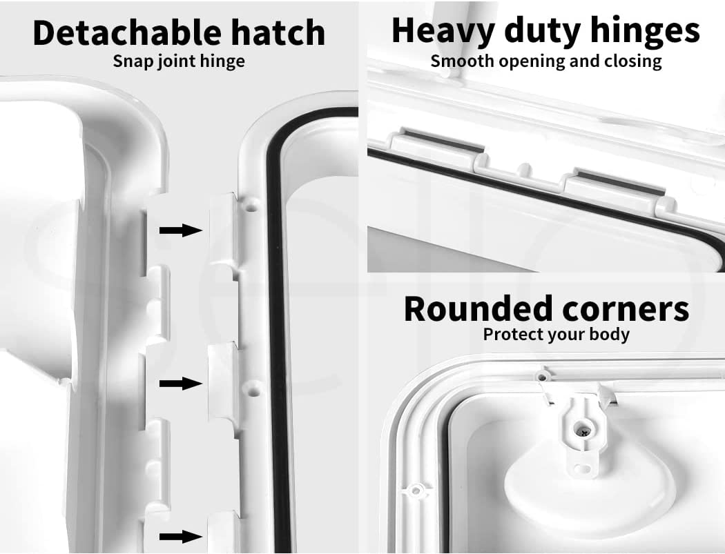 Manan Access Hatch Service Door Lockable Lid Caravan Storage Rv Boat 440X315Mm image number 4