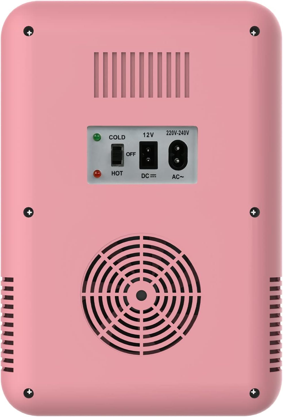 Cobuy Portable 8L Mini Makeup Fridge with LED Makeup Mirror Cosmetics Refrigerator Cooler, Pink image number 6