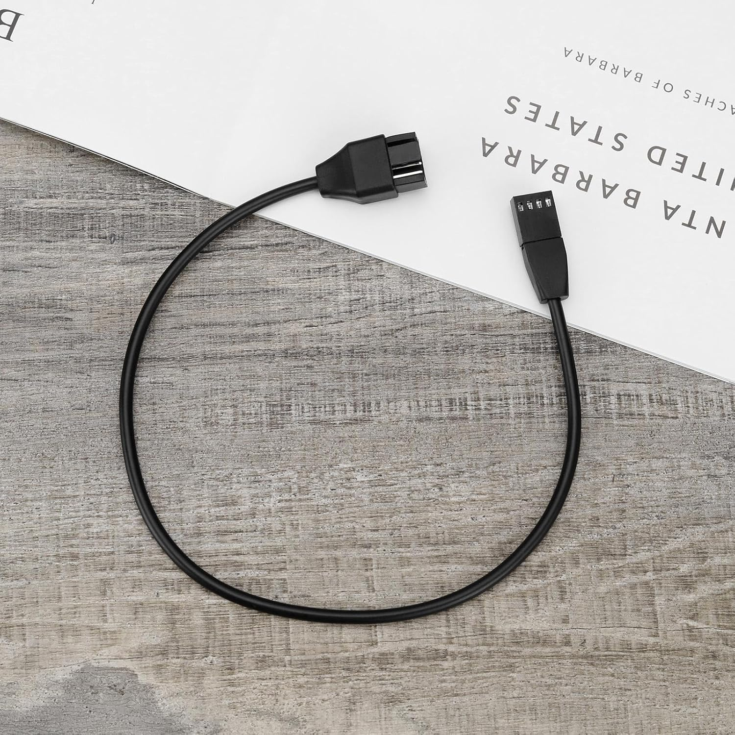 Emagtech 4PCS Fan Extension Cable 4-Pin Female to 4-Pin Male 24AWG PWM Chassis Fan Cable 12V Power Supply Adapter for PWM Case Fans CPU Fans 35Cm image number 3