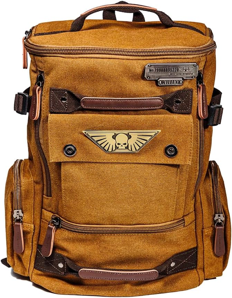 Starforged Astra Militarum Death Korps of Krieg Siege Regiment Backpack Warhammer 40K Computer Bag, Brown, Medium, Classic image number 4