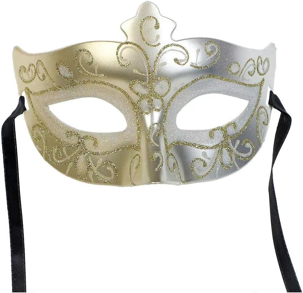 Aoozleny Male Venetian Mardi Gras Halloween Party Masks Evening Prom Mask Costume Accessory Masquerade Mask for Women